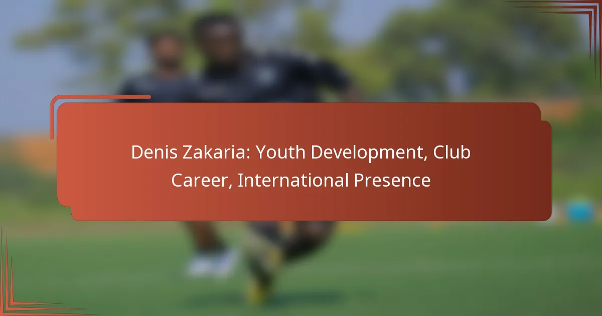 Denis Zakaria: Youth Development, Club Career, International Presence
